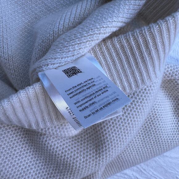 Lisa Yang Adela Skirt 100% Cashmere Cream Size 0 Extra Small XS Mini Fringe Trim - Picture 11 of 14